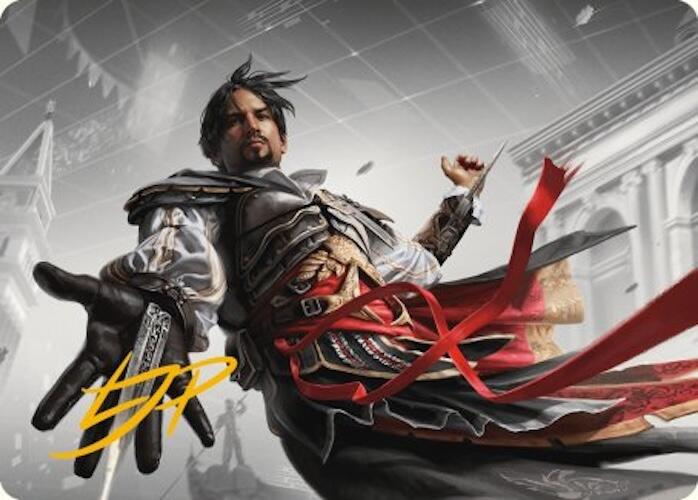 Ezio Auditore da Firenze Art Card (Gold-Stamped Signature) [Assassin's Creed Art Series] | Pegasus Games WI