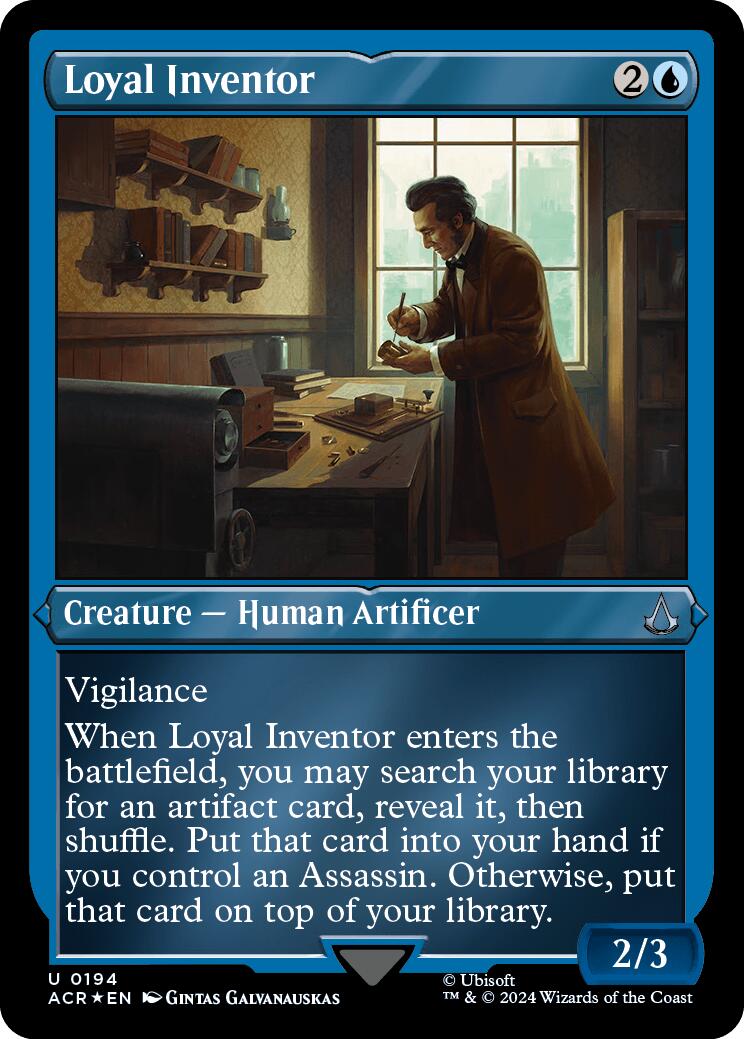 Loyal Inventor (Foil Etched) [Assassin's Creed] | Pegasus Games WI