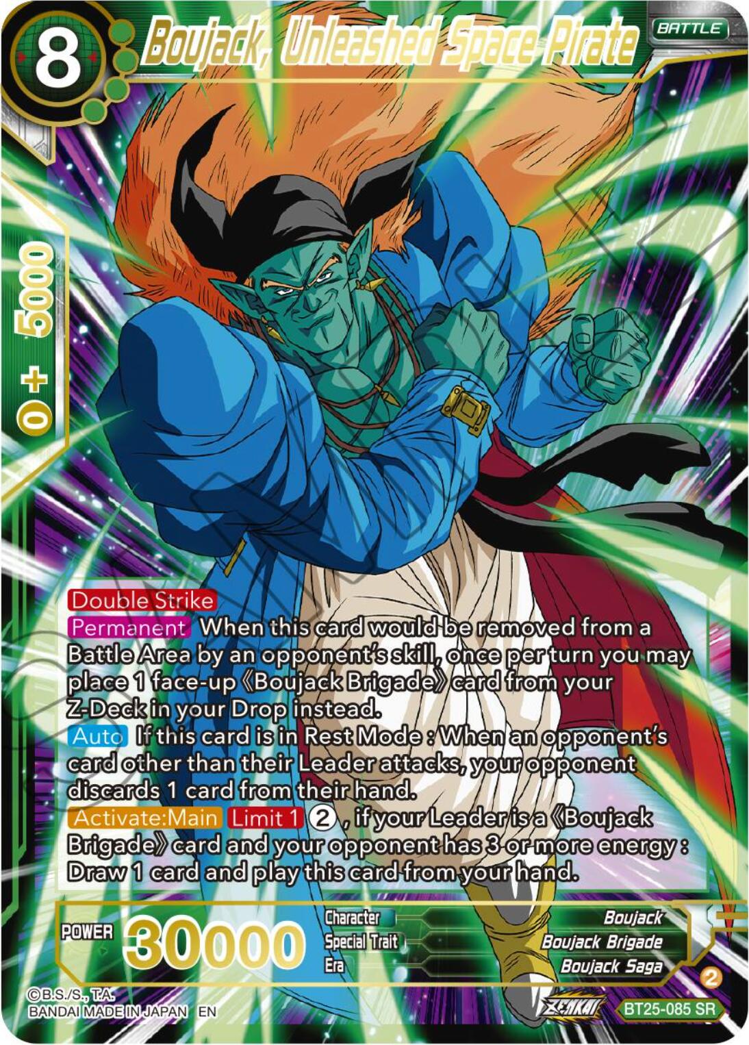 Boujack, Unleashed Space Pirate (BT25-085) [Legend of the Dragon Balls] | Pegasus Games WI