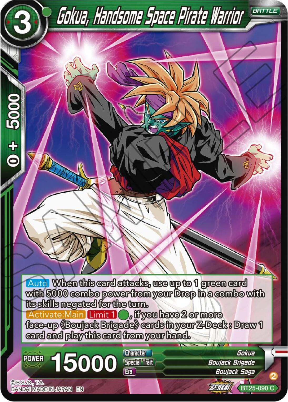 Gokua, Handsome Space Pirate Warrior (BT25-090) [Legend of the Dragon Balls] | Pegasus Games WI