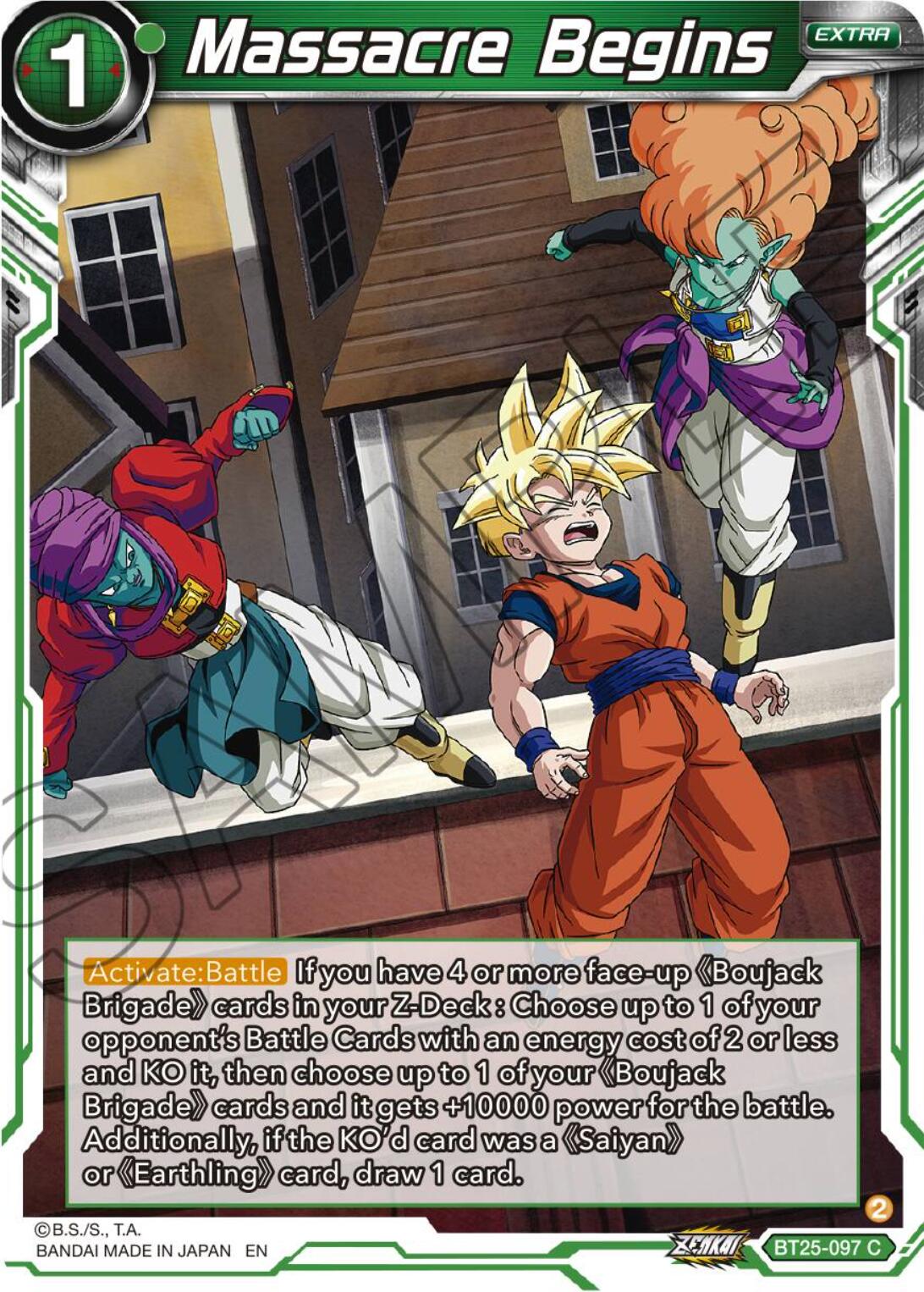 Massacre Begins (BT25-097) [Legend of the Dragon Balls] | Pegasus Games WI