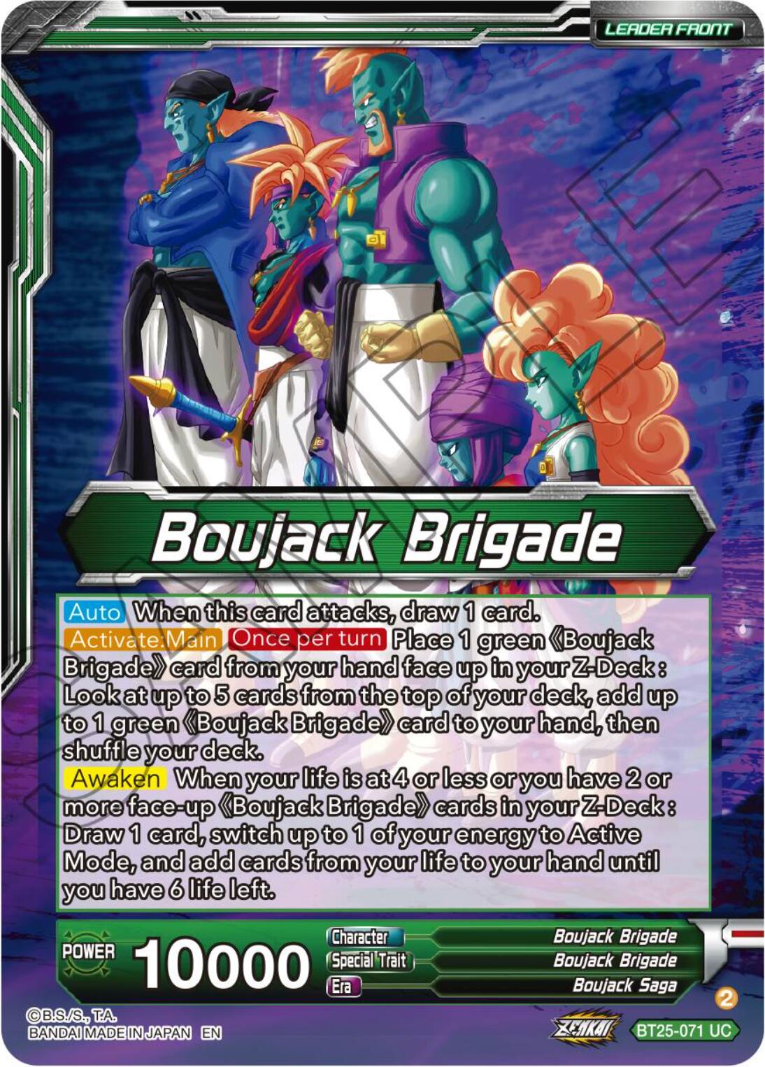 Boujack Brigade // Boujack, Crashing the Tournament (BT25-071) [Legend of the Dragon Balls] | Pegasus Games WI