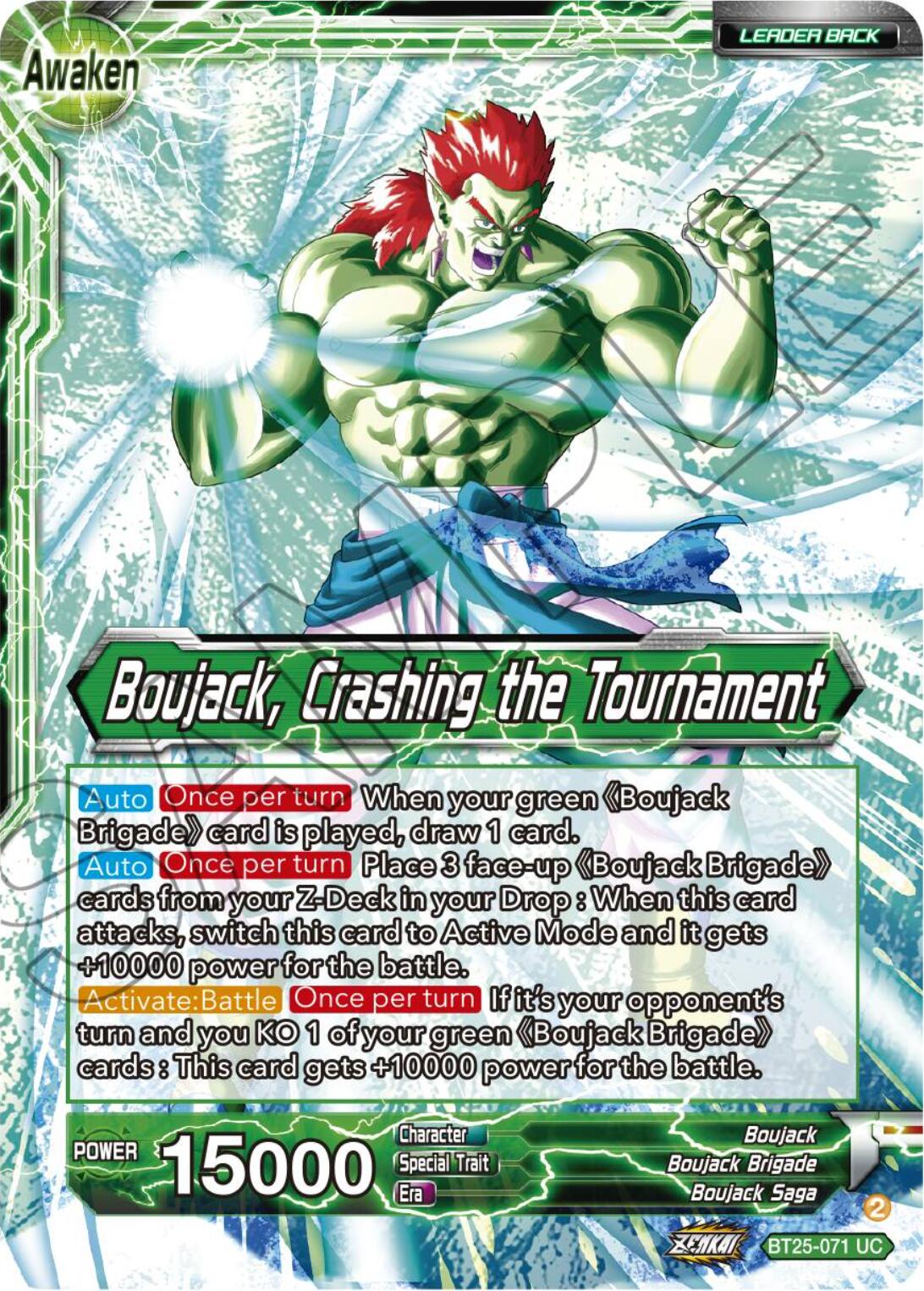 Boujack Brigade // Boujack, Crashing the Tournament (BT25-071) [Legend of the Dragon Balls] | Pegasus Games WI