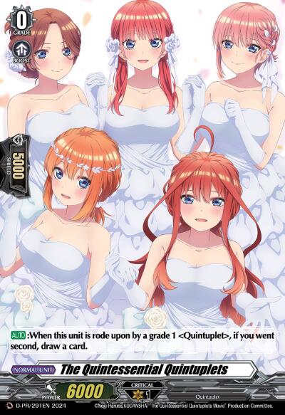 The Quintessential Quintuplets (D-PR/291EN) [D Promo Cards] | Pegasus Games WI