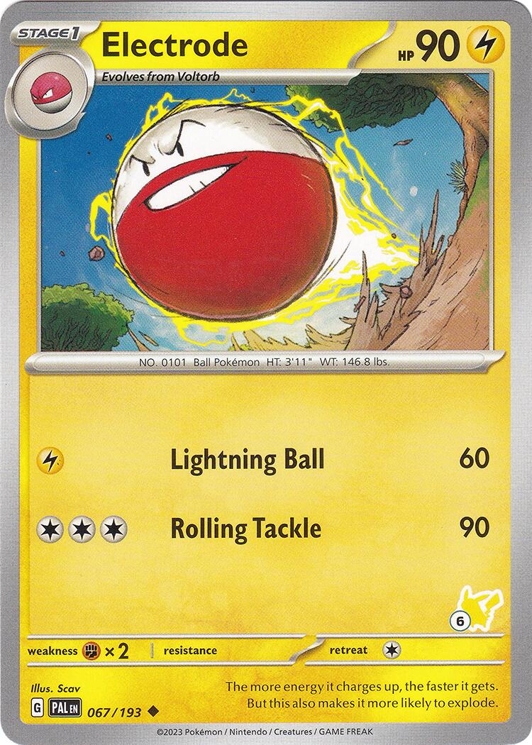 Electrode (067/193) (Pikachu Stamp #6) [Battle Academy 2024] | Pegasus Games WI