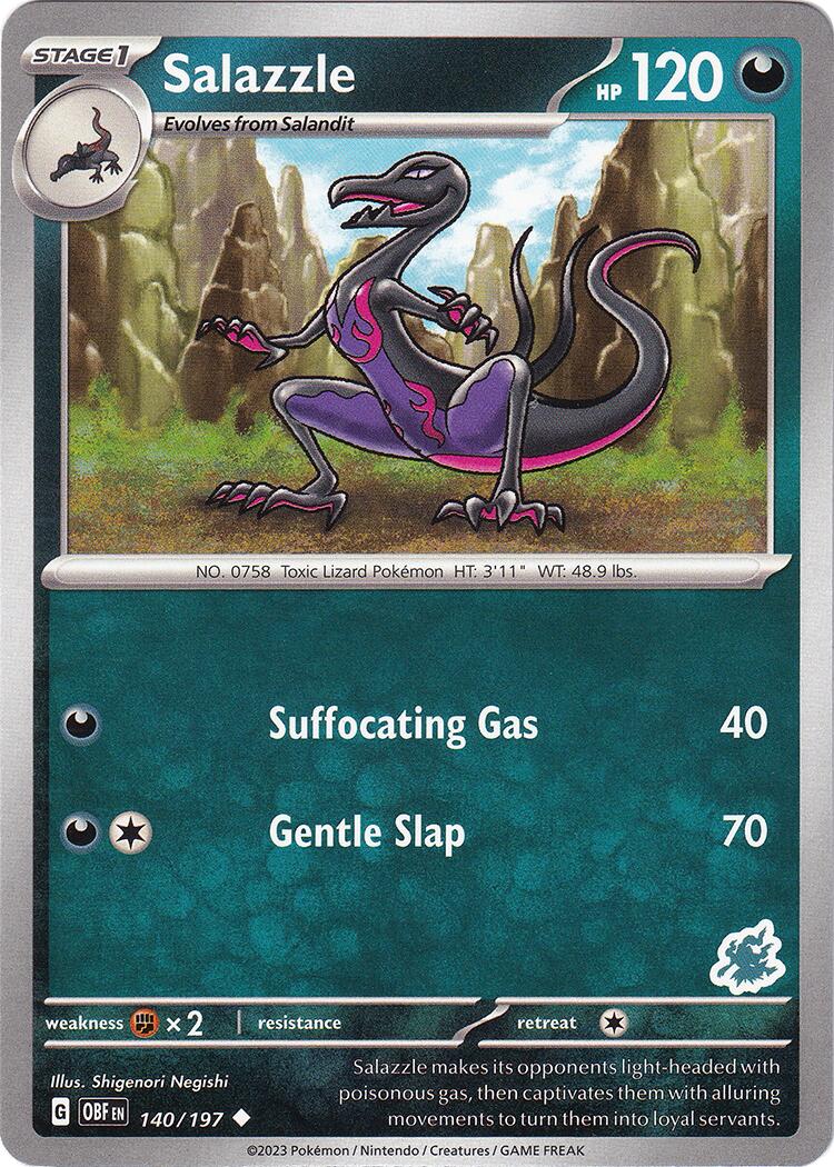 Salazzle (140/197) (Darkrai Deck) [Battle Academy 2024] | Pegasus Games WI