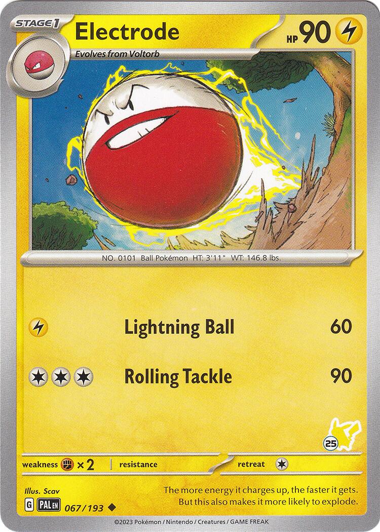 Electrode (067/193) (Pikachu Stamp #25) [Battle Academy 2024] | Pegasus Games WI