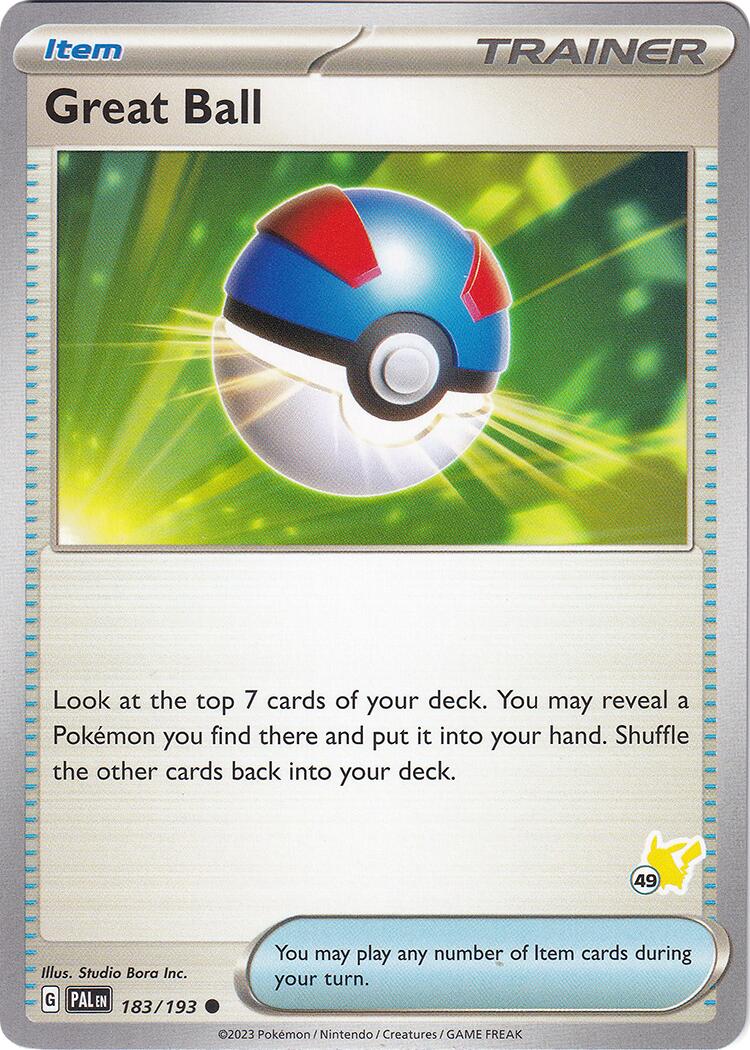 Great Ball (183/193) (Pikachu Stamp #49) [Battle Academy 2024] | Pegasus Games WI