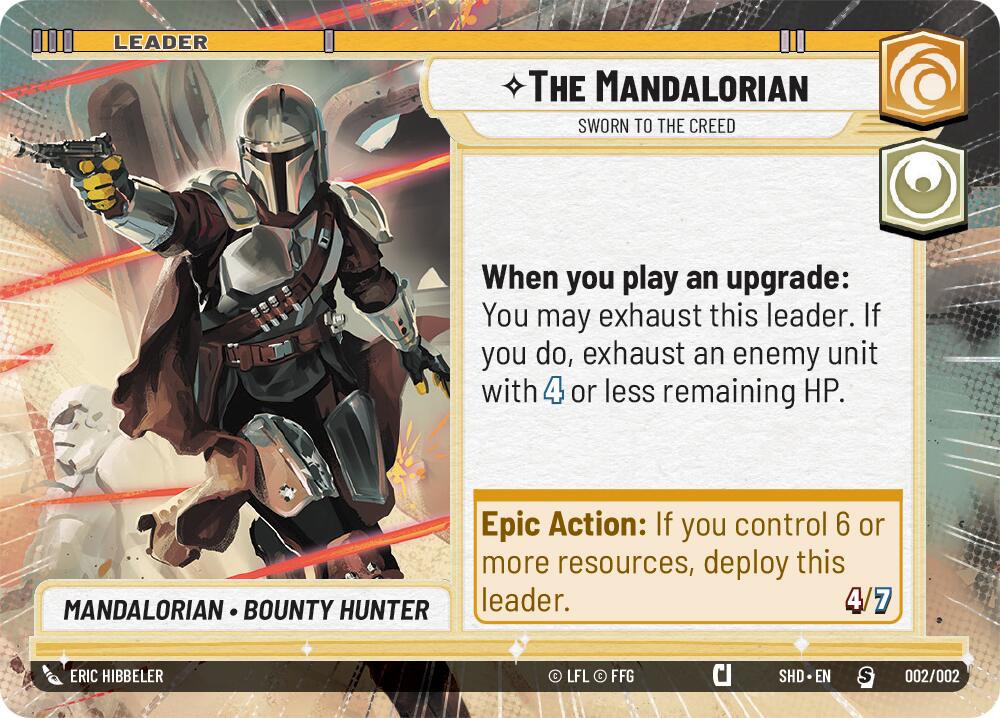 The Mandalorian - Sworn To The Creed (Hyperspace) (Prerelease Promos) (002/002) [Shadows of the Galaxy Promos] | Pegasus Games WI