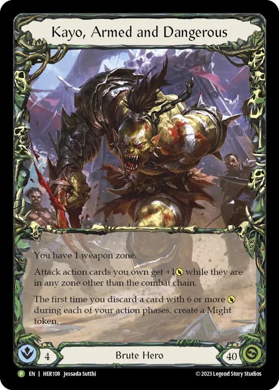 Kayo, Armed and Dangerous [HER108] (Promo)  Rainbow Foil | Pegasus Games WI