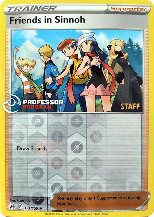 Friends in Sinnoh (131/159) (2023 Staff) [Professor Program Promos] | Pegasus Games WI