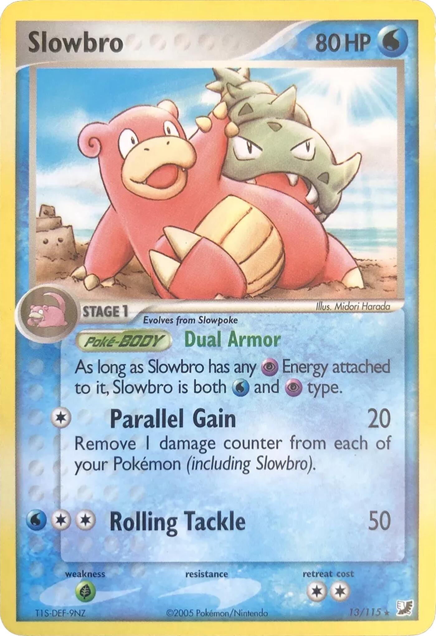 Slowbro (13/115) (Theme Deck Exclusives) [EX: Unseen Forces] | Pegasus Games WI