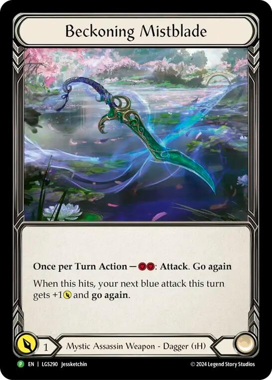 Beckoning Mistblade [LGS290] (Promo)  Rainbow Foil | Pegasus Games WI