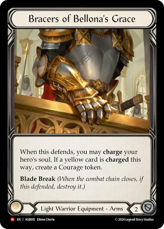 Bracers of Bellona's Grace [ASB005] (Armory Deck: Boltyn)  Rainbow Foil | Pegasus Games WI