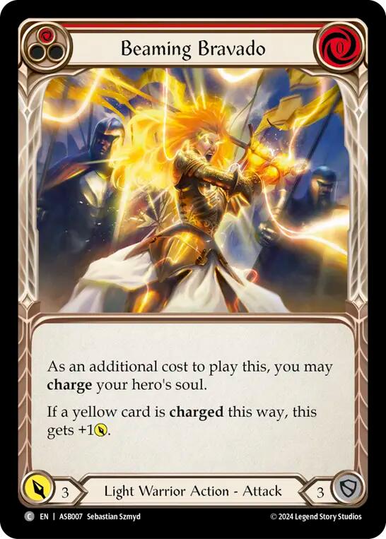 Beaming Bravado (Red) [ASB007] (Armory Deck: Boltyn) | Pegasus Games WI