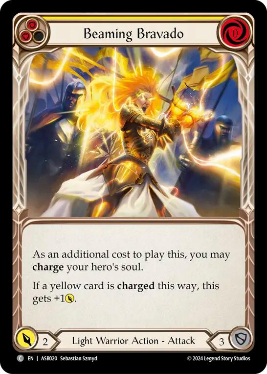 Beaming Bravado (Yellow) [ASB020] (Armory Deck: Boltyn) | Pegasus Games WI