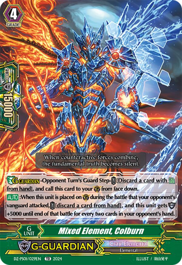 Mixed Element, Colburn (DZ-PS01/029EN) [DZ-PS01: Premium Deckset "Jewel Knight"] | Pegasus Games WI