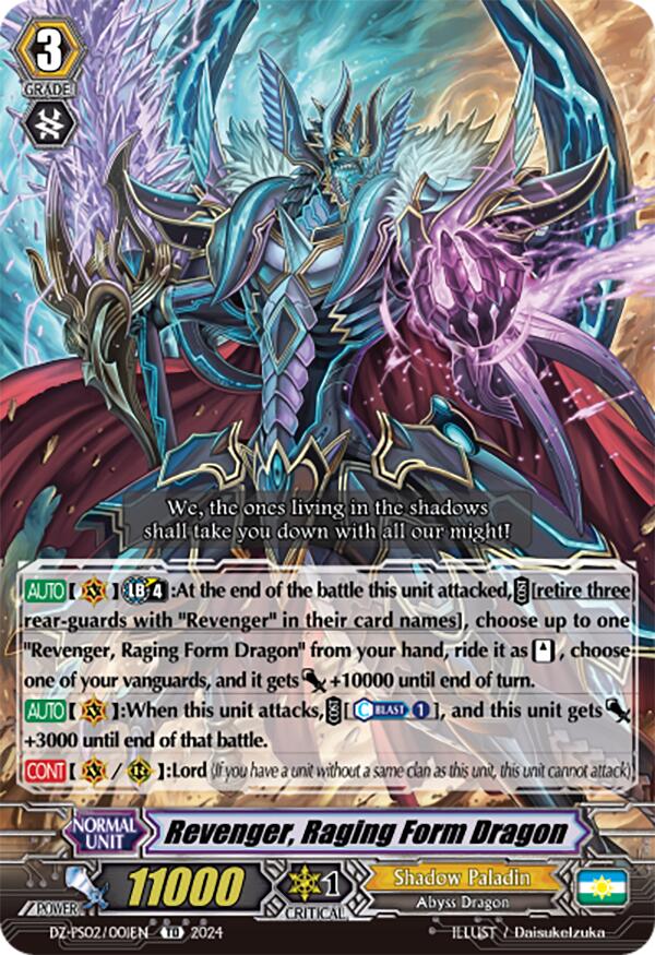 Revenger, Raging Form Dragon (DZ-PS02/001EN) [DZ-PS02: Premium Deckset “Revenger”] | Pegasus Games WI