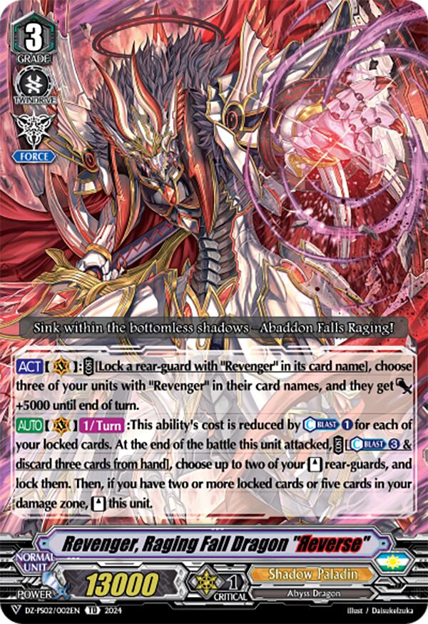 Revenger, Raging Fall Dragon "Reverse" (DZ-PS02/002EN) [DZ-PS02: Premium Deckset “Revenger”] | Pegasus Games WI