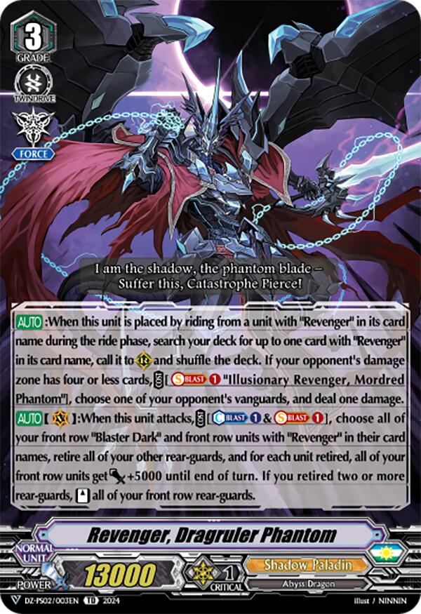 Revenger, Dragruler Phantom (DZ-PS02/003EN) [DZ-PS02: Premium Deckset “Revenger”] | Pegasus Games WI