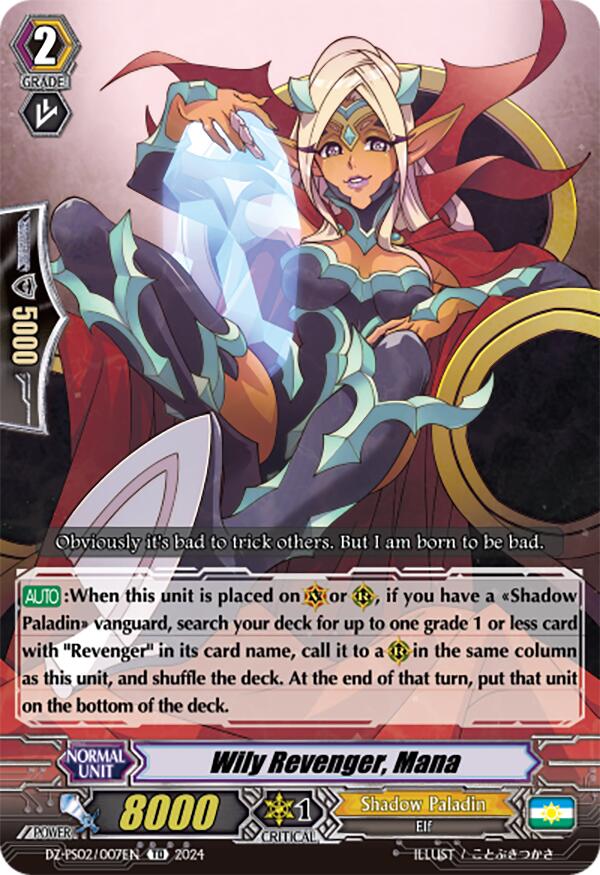 Wily Revenger, Mana (DZ-PS02/007EN) [DZ-PS02: Premium Deckset “Revenger”] | Pegasus Games WI