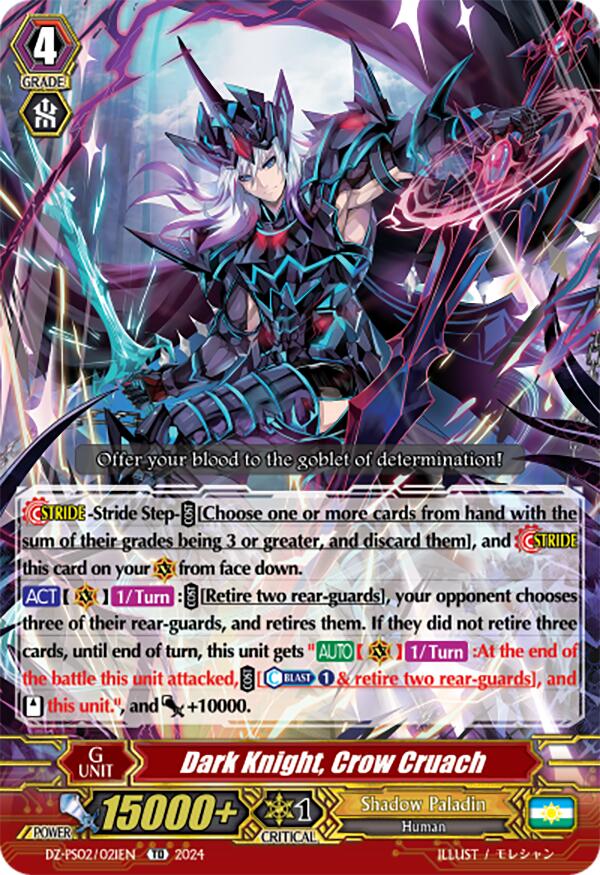 Dark Knight, Crow Cruach (DZ-PS02/021EN) [DZ-PS02: Premium Deckset “Revenger”] | Pegasus Games WI