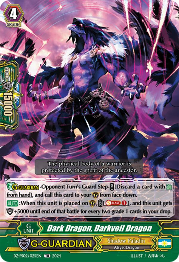 Dark Dragon, Darkveil Dragon (DZ-PS02/025EN) [DZ-PS02: Premium Deckset “Revenger”] | Pegasus Games WI