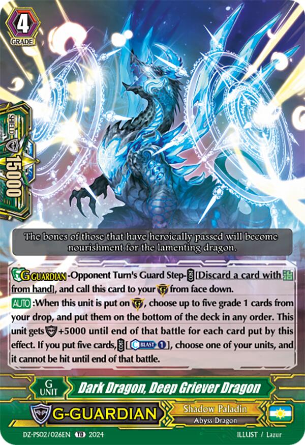 Dark Dragon, Deep Griever Dragon (DZ-PS02/026EN) [DZ-PS02: Premium Deckset “Revenger”] | Pegasus Games WI