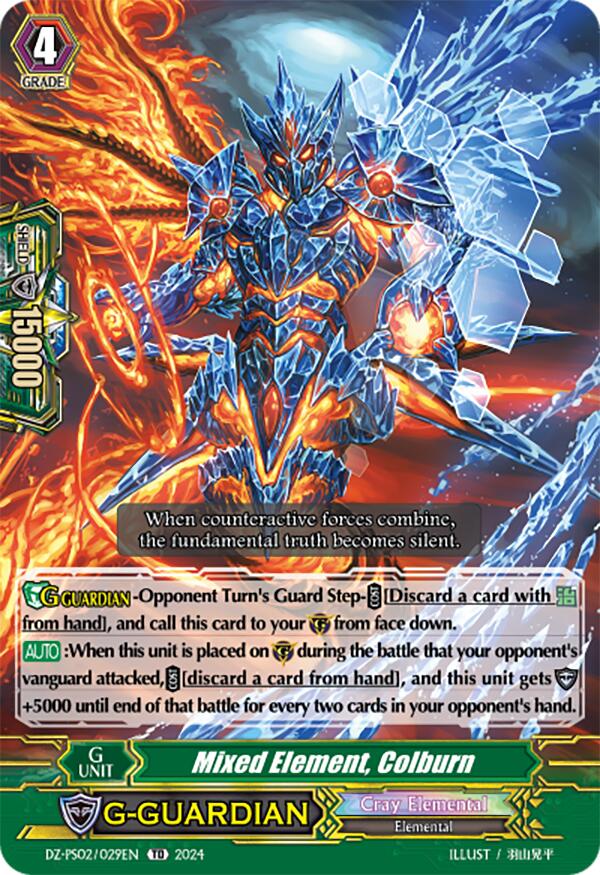 Mixed Element, Colburn (DZ-PS02/029EN) [DZ-PS02: Premium Deckset “Revenger”] | Pegasus Games WI