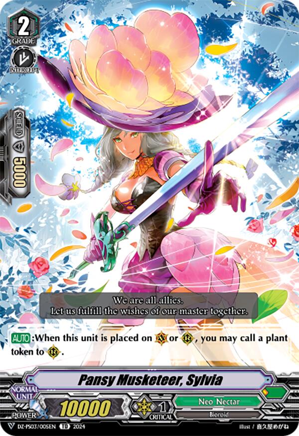 Pansy Musketeer, Sylvia (DZ-PS03/005EN) [Premium Deckset "Musketeer"] | Pegasus Games WI