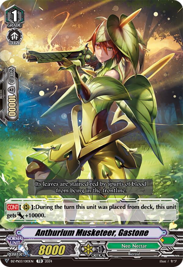 Anthurium Musketeer, Gastone (DZ-PS03/010EN) [Premium Deckset "Musketeer"] | Pegasus Games WI