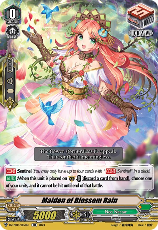 Maiden of Blossom Rain (DZ-PS03/015EN) [Premium Deckset "Musketeer"] | Pegasus Games WI