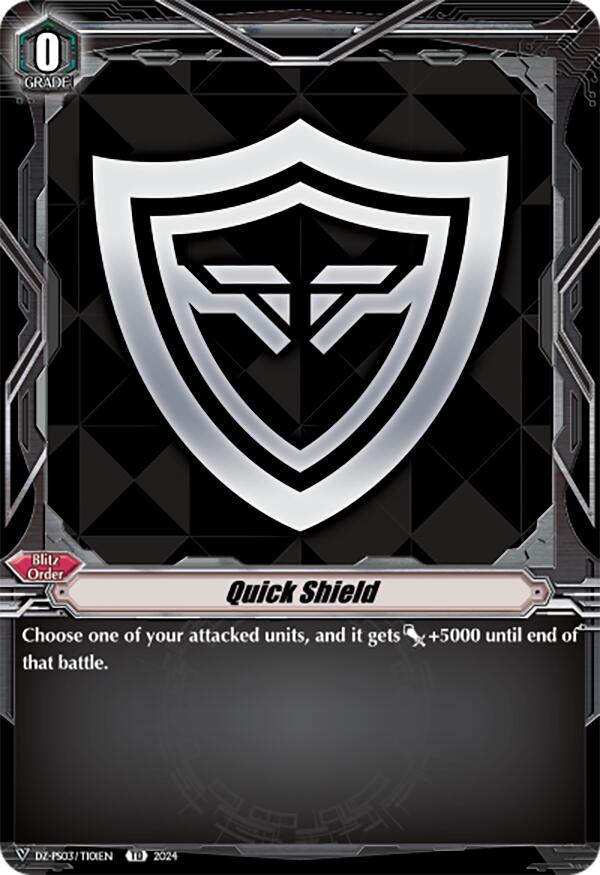 Quick Shield (DZ-PS03/TI01EN) [Premium Deckset "Musketeer"] | Pegasus Games WI