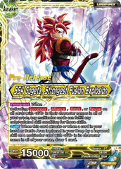 SS4 Son Goku & SS4 Vegeta // SS4 Gogeta, Strongest Fusion Explosion (BT25-098) [Legend of the Dragon Balls Prerelease Promos] | Pegasus Games WI