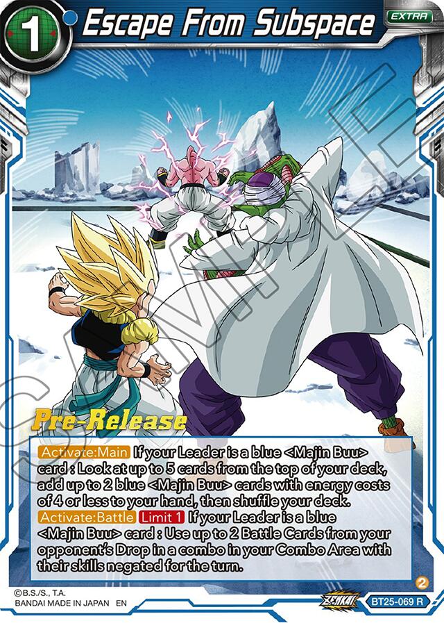 Escape From Subspace (BT25-069) [Legend of the Dragon Balls Prerelease Promos] | Pegasus Games WI