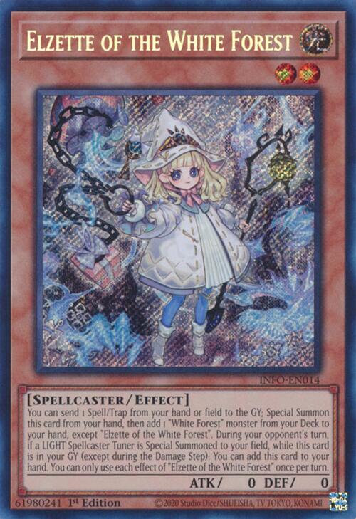 Elzette of the White Forest (Quarter Century Secret Rare) [INFO-EN014] Quarter Century Secret Rare | Pegasus Games WI