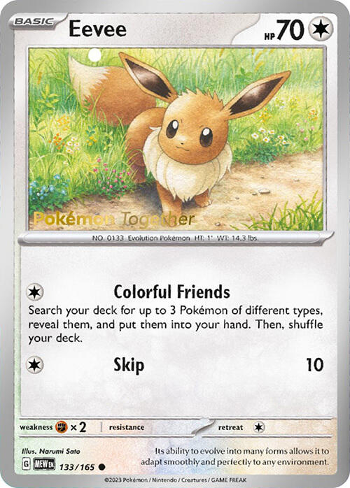 Eevee (133/165) (PokePost Promo) [Scarlet & Violet: 151] | Pegasus Games WI