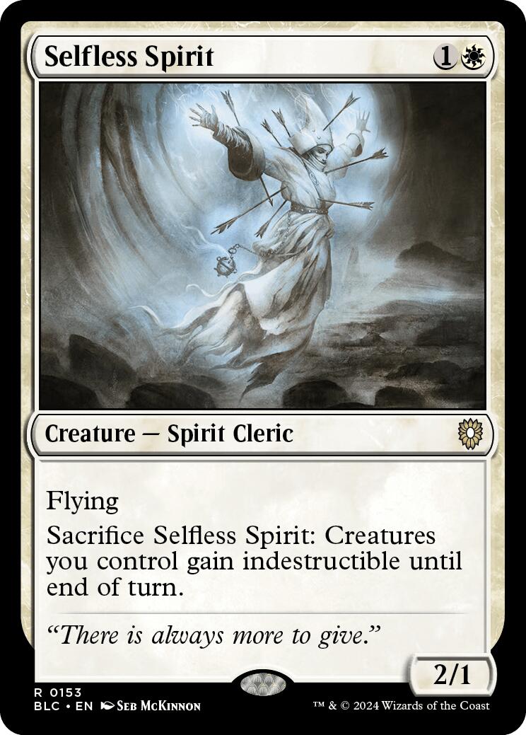 Selfless Spirit [Bloomburrow Commander] | Pegasus Games WI