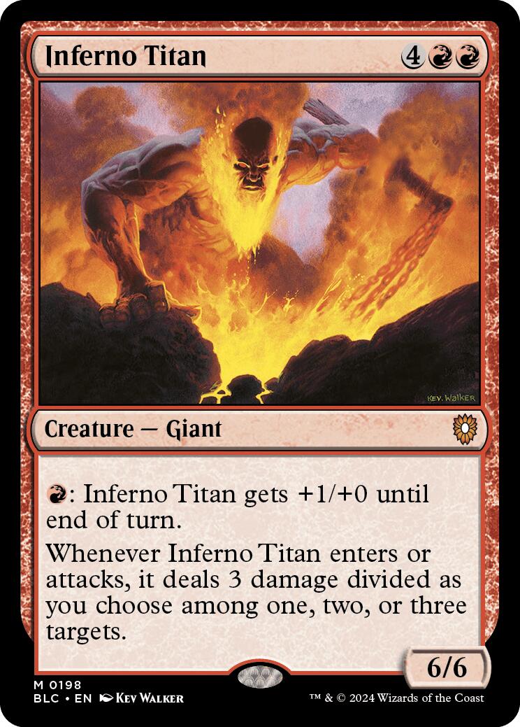 Inferno Titan [Bloomburrow Commander] | Pegasus Games WI