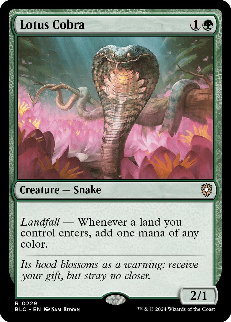 Lotus Cobra [Bloomburrow Commander] | Pegasus Games WI