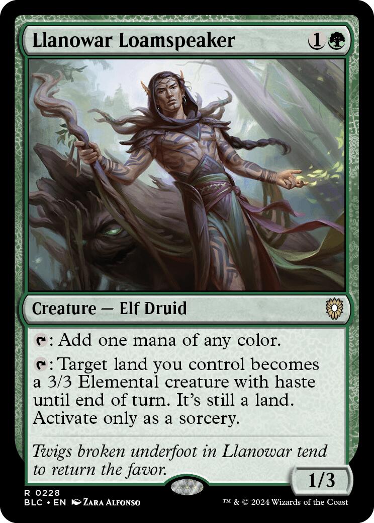 Llanowar Loamspeaker [Bloomburrow Commander] | Pegasus Games WI