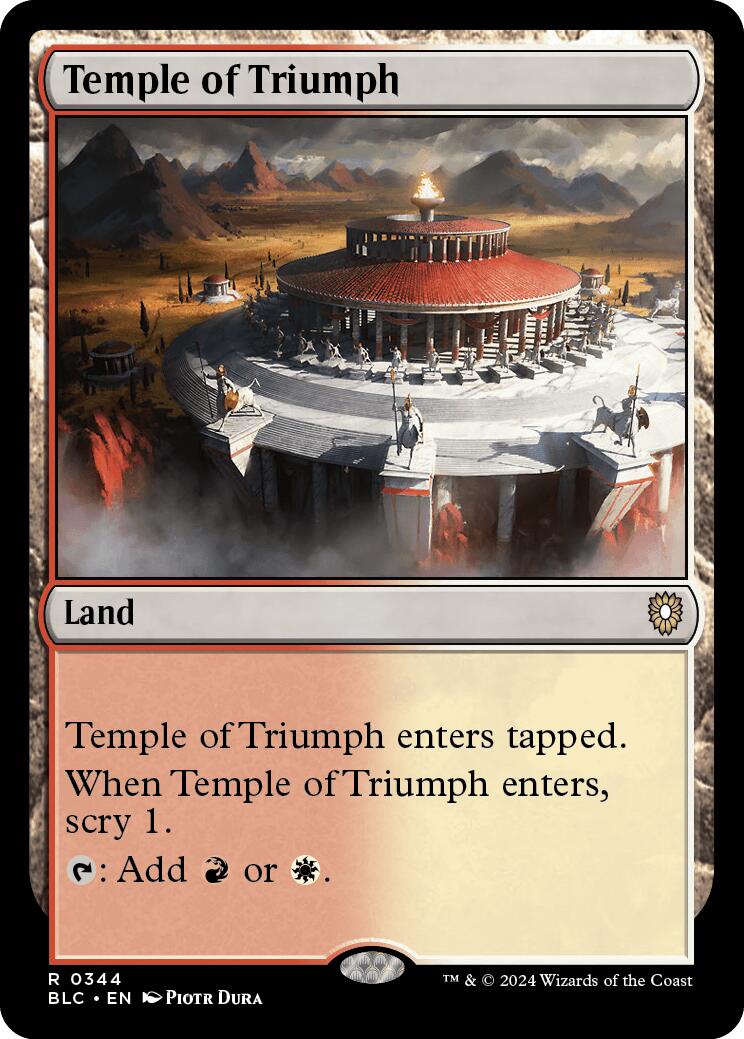 Temple of Triumph [Bloomburrow Commander] | Pegasus Games WI