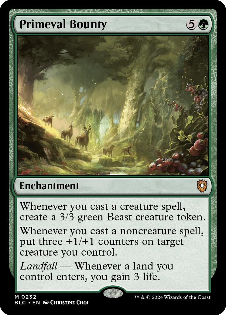 Primeval Bounty [Bloomburrow Commander] | Pegasus Games WI
