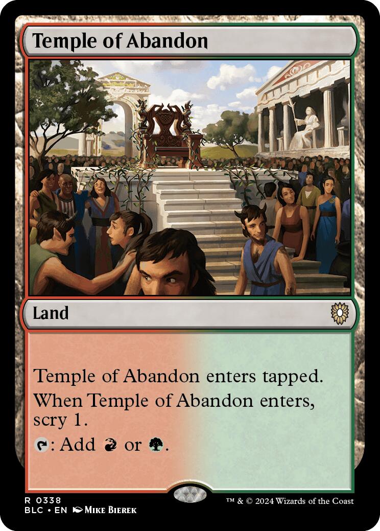 Temple of Abandon [Bloomburrow Commander] | Pegasus Games WI