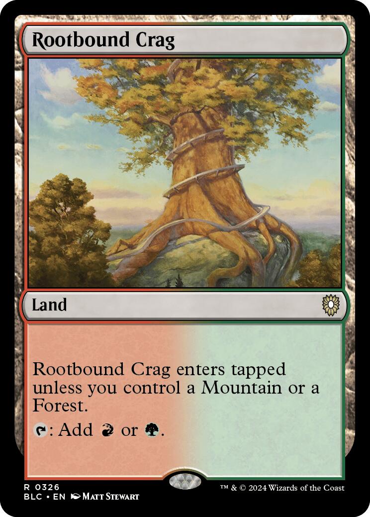 Rootbound Crag [Bloomburrow Commander] | Pegasus Games WI