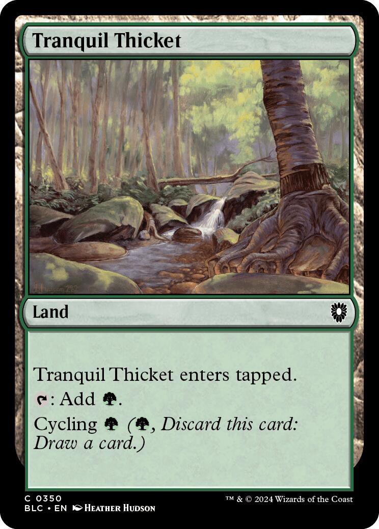 Tranquil Thicket [Bloomburrow Commander] | Pegasus Games WI