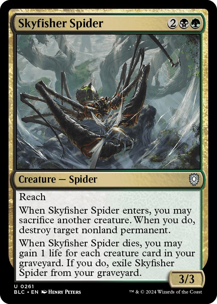 Skyfisher Spider [Bloomburrow Commander] | Pegasus Games WI