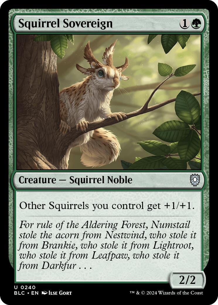 Squirrel Sovereign [Bloomburrow Commander] | Pegasus Games WI