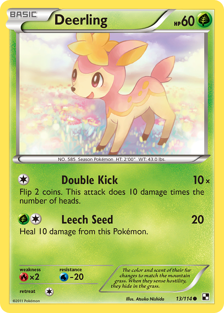 Deerling (13/114) [Black & White: Base Set] | Pegasus Games WI