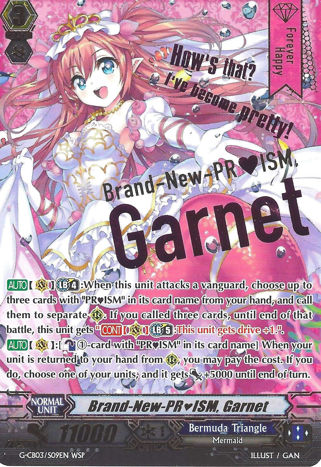 Brand-New-PRISM, Garnet (Wedding) (G-CB03/S09EN) [Blessing of Divas] | Pegasus Games WI
